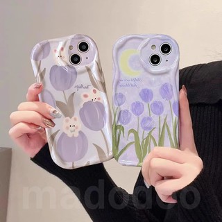  Tulip ốp lưng lưng OPPO A6 Pro A5 A3 A60 A79 A18 A38 A78 A77 A57 A17K A16 A16K A16S A74 A95 A94 A93 A76 A96 A55 A54 4G A15 A15S A53 A33 A52 A72 A31 A7 A5S A12 A11K A9 A5 2020 A1K A3S F11 Cute Starry sky Cartoon Oil painting Rabbit Soft Phone Case NY 37 
