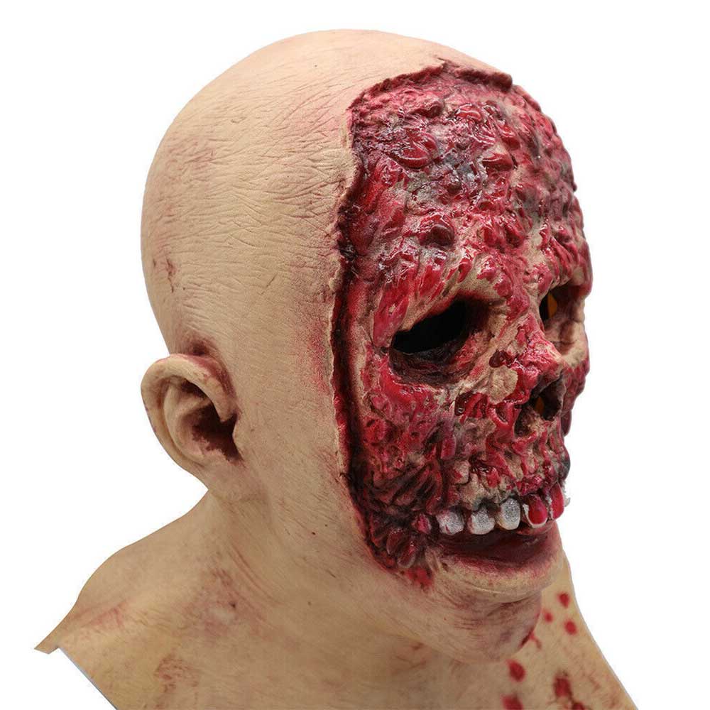 Halloween Creepy Scary Latex Mask Melting Face Zombie Horror Costume Party Props