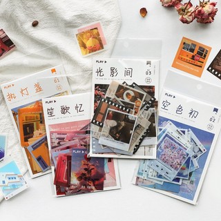Túi 40 miếng sticker mẫu playlist và phim ảnh
