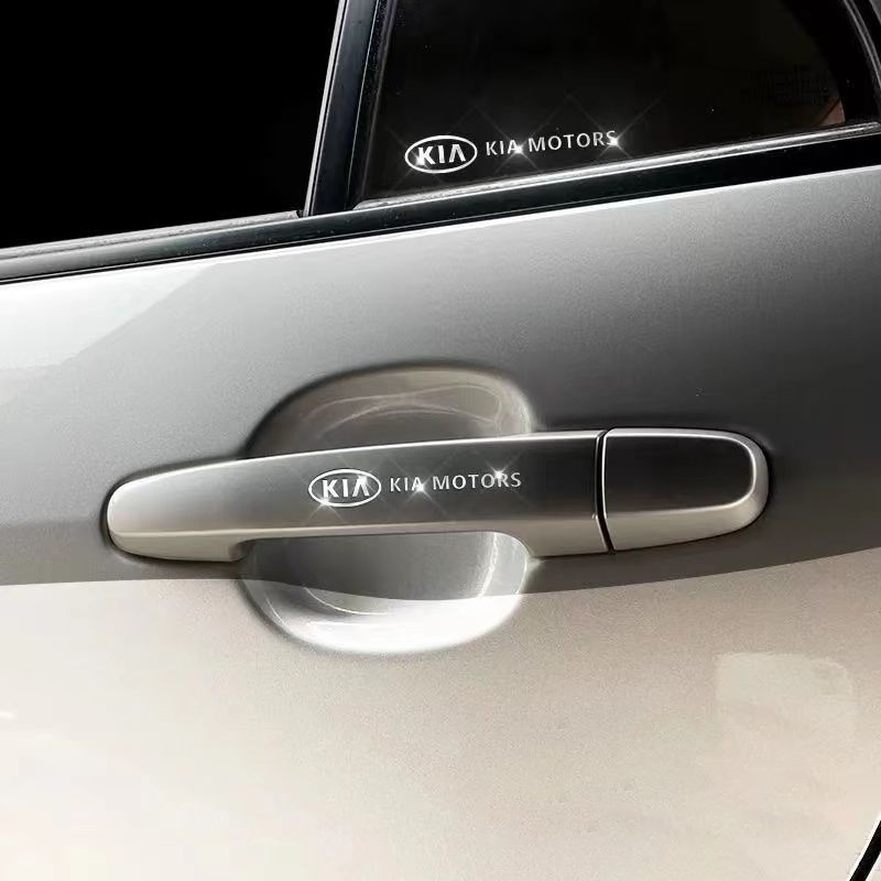 Miếng Dán logo 3D Bằng Kim Loại Trang Trí Tay Nắm Cửa / Gương Chiếu Hậu / Nội Thất Xe Hơi