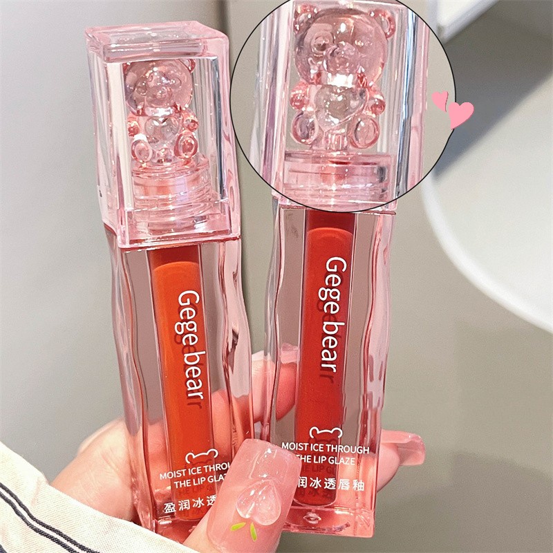 Son Môi ABPOPA Ge BEAR Dưỡng Ẩm Lâu Phai Thiết Kế Vỏ Son Hình Que Kem Xinh Xắn