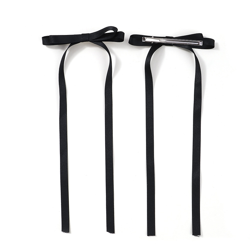 Set 1 / 2 Kẹp Tóc Ruy Băng Dài Thời Trang Hàn Quốc Cho Nữ