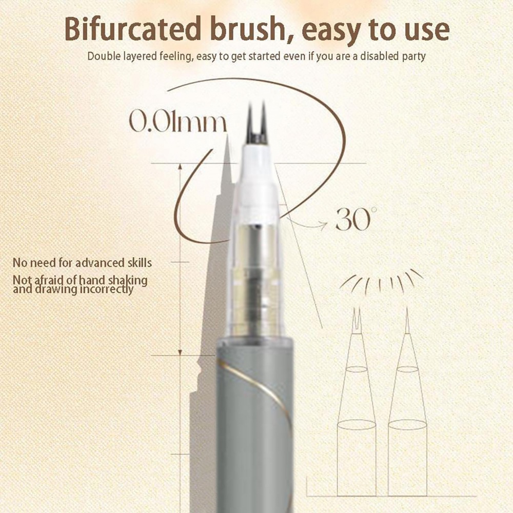 Bút Kẻ Mắt Nước Hai Đầu Kèm Lông Mi Giả Khô Nhanh Chống Nước Chống Mồ Hôi Lâu Trôi