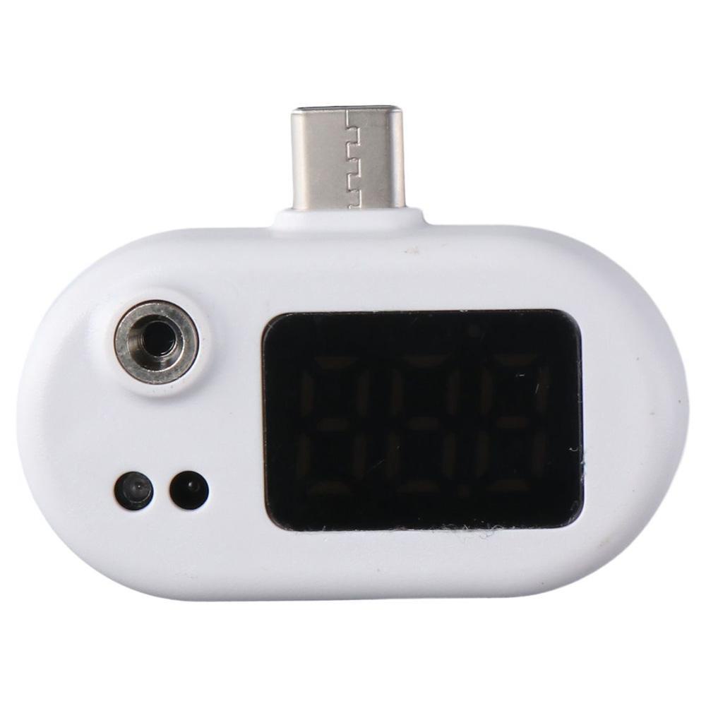 Nhiệt Kế Điện Thoại Di Động rosegoods1 usb mini Màu Trắng usb-c Kỹ Thuật Số Hồng Ngoại Chăm Sóc Sức Khỏe