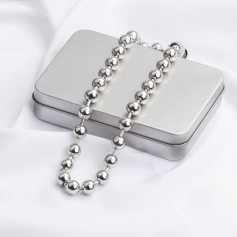 Dây chuyền nam nữ chuỗi bi tròn BallChain Merin Accessories nhiều size cá tính titan không gỉ - Vòng cổ BallChain
