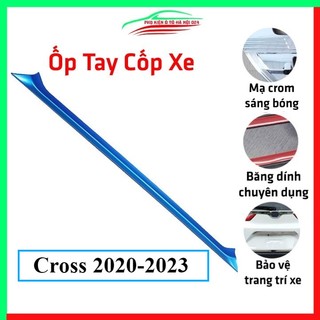 Ốp tay mở cốp Cross 2020-2023 màu xanh trang trí xe chống va đập hiệu quả