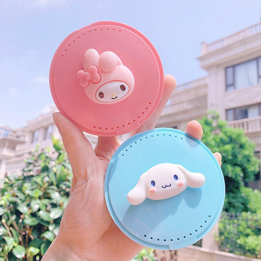 Hộp Đựng Răng Giả Vô Hình Kuromi My Melody Kèm Gương Chỉnh Hình Thời Trang Cho Nữ