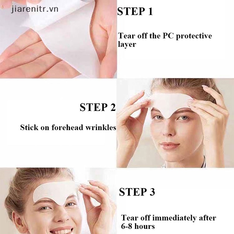 Ji 10pcs / box anti-wrinkle forehead patches removal moisturizing anti-aging moisture vn