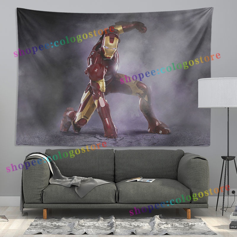 Thảm Treo Tường 100 * 70cm 35 Kiểu Marvel Avengers Iron Man Trang Trí Nhà Cửa Phòng Ngủ Trẻ Em