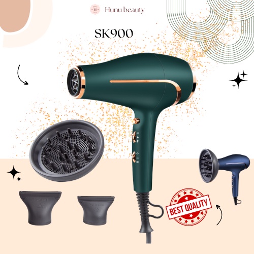 Máy Sấy Tóc 2 Chiều Nóng Lạnh Sawkins SK900, Máy sấy tóc tạo kiểu tóc phụ kiện đầy đủ kèm loa sấy xoăn