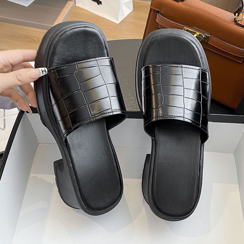 Dép nữ KaBaiQi B90H1ST 37Z230910 chống trượt màu sắc đơn giản thời trang thoải mái