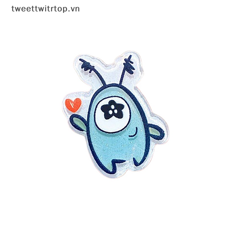 Trtop 1/10 cái phim hoạt hình anime spongebob series kẹp tóc dễ thương acrylic mỏ vịt kẹp tóc gãy kẹp bên cho bé gái mũ nón trẻ em vn