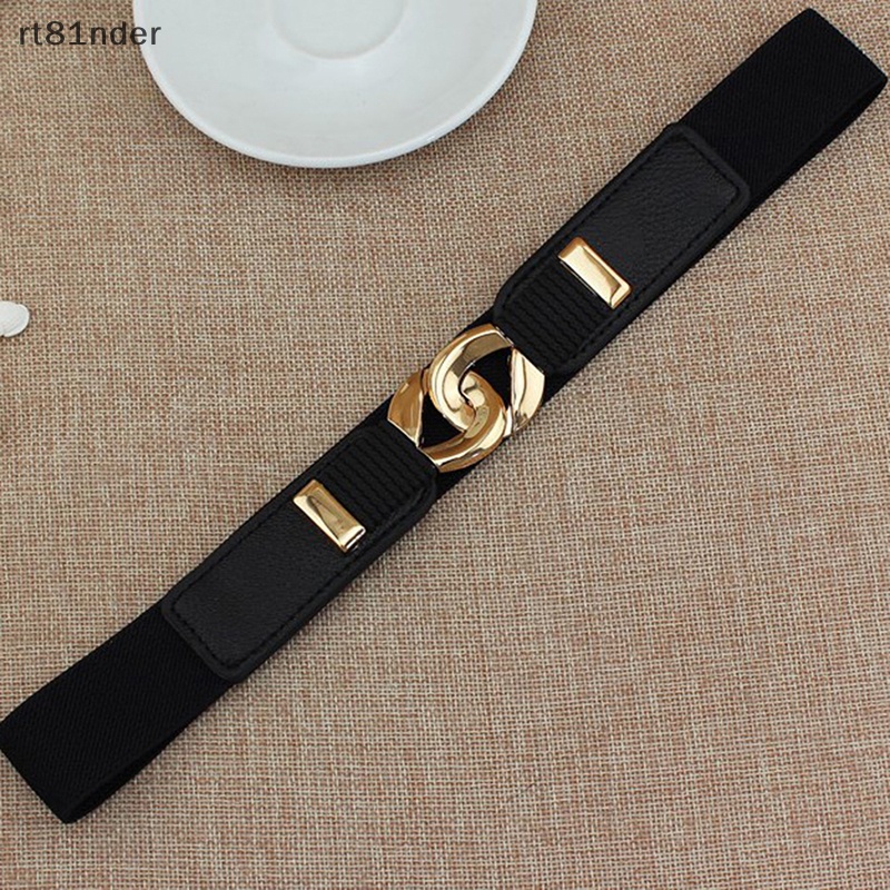Rt nữ dây thắt lưng đàn hồi rộng thắt lưng kim loại cho nữ dây thắt lưng cummerband n