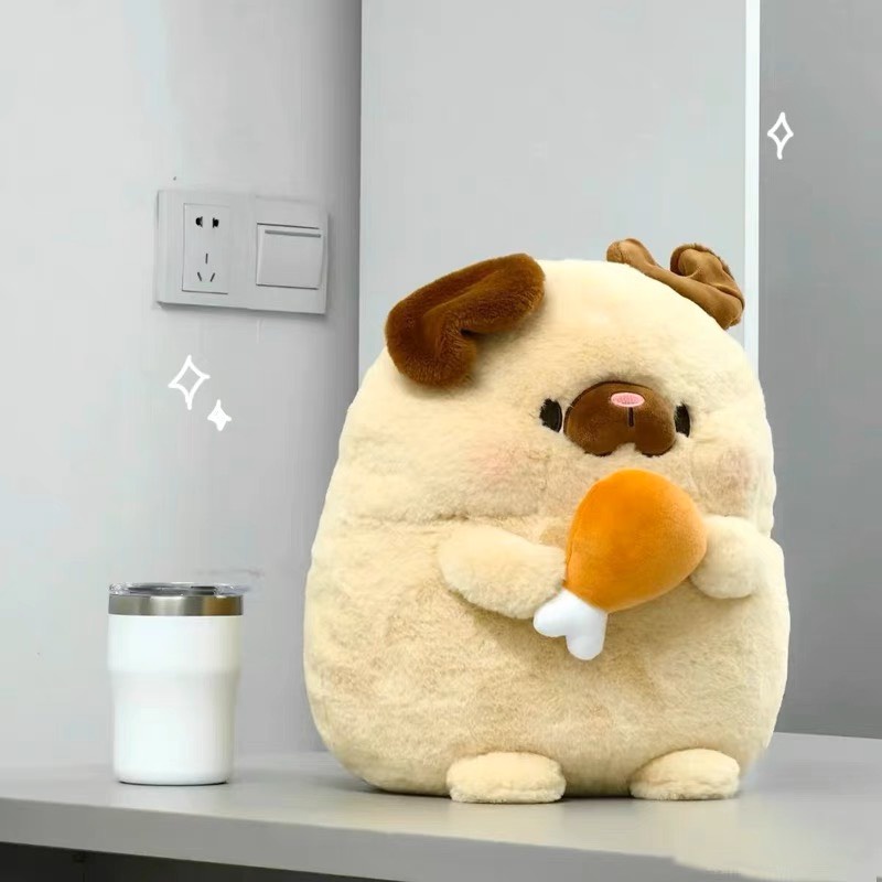 Gấu bông Cún mập ôm đùi gà Gubi Chan cao cấp MEEKO
