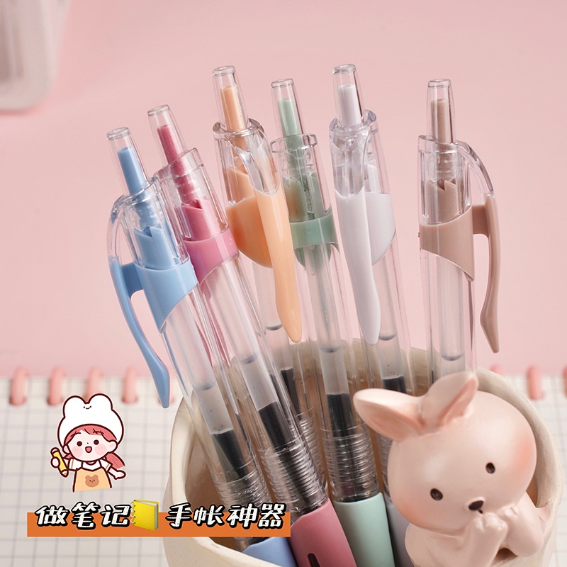Bút Mực Gel Nhiều Màu Sắc Phong Cách Retro