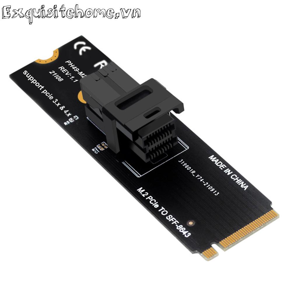 M.2 nvme to u.2 riser card mkey pciex4 to sff8643 expansion card for desktops