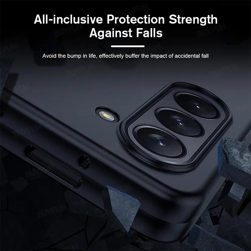 For Samsung Galaxy Z Fold5 5G Fold 5 Zfold5 2023 Skin Feeling Hard PC Phone Case Anti-Knock Protect Shell