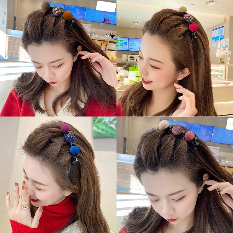 Kẹp Tóc Mái Phối Vải Nhung Độc Đáo Cho Nữ