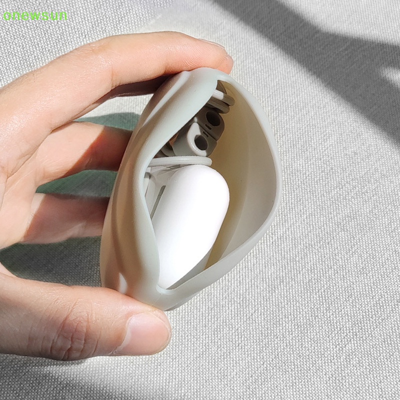 Hộp lưu trữ tai nghe onewsun cáp dữ liệu tai nghe silicone u disk organizer tiền xu dễ thương túi đựng túi du lịch tại nhà chuyến đi công tác mới