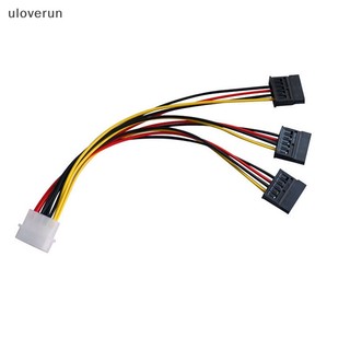 Uloverun 4 pin ide molex to 3 serial ata sata power splitter mở rộng cáp kết nối vn
