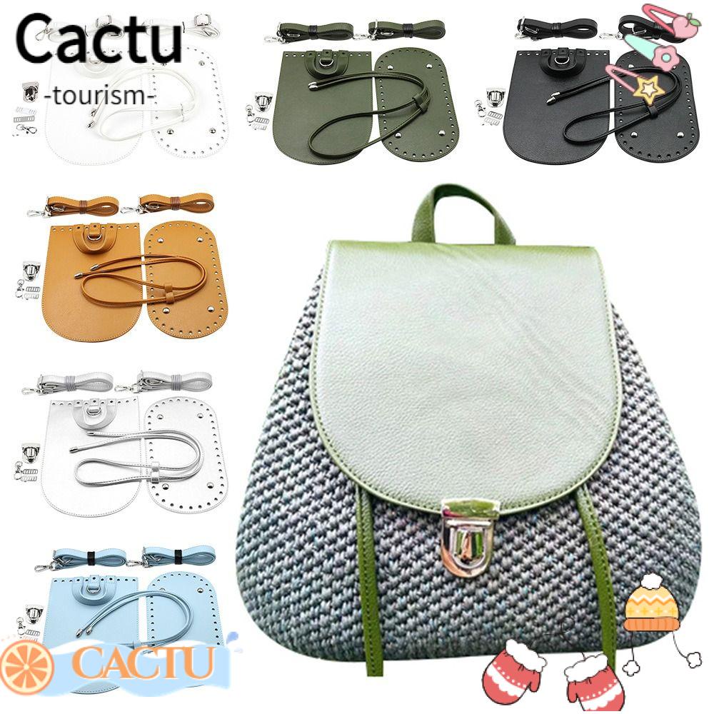 Cactu 7 cái / bộ phụ kiện ba lô tự làm thời trang da handmade đáy túi