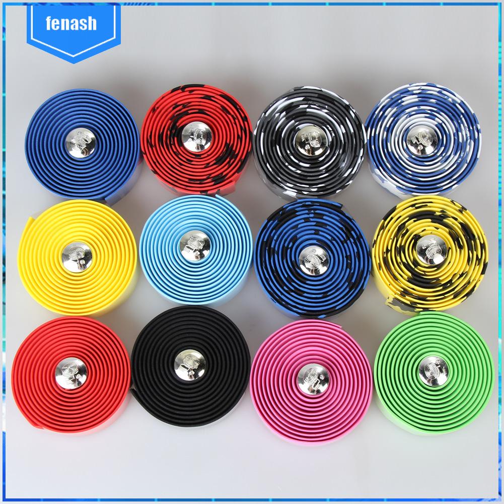 Fixed gear 2pcs road xe đạp tay lái băng tay cầm thanh tay cầm băng có đầu cắm cuối