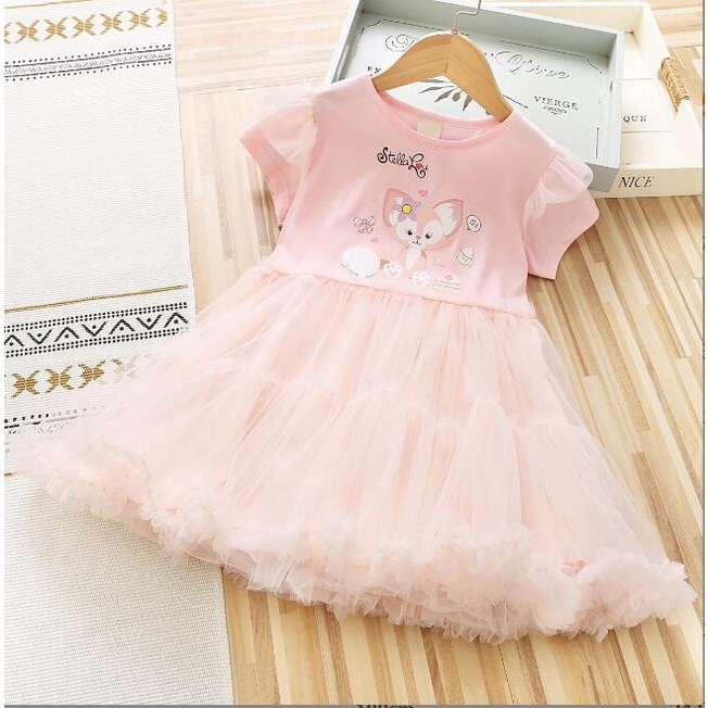 Trẻ em cô gái váy công chúa váy trẻ em cotton sequins váy trẻ em cô gái thời trang quần áo trẻ em mặc