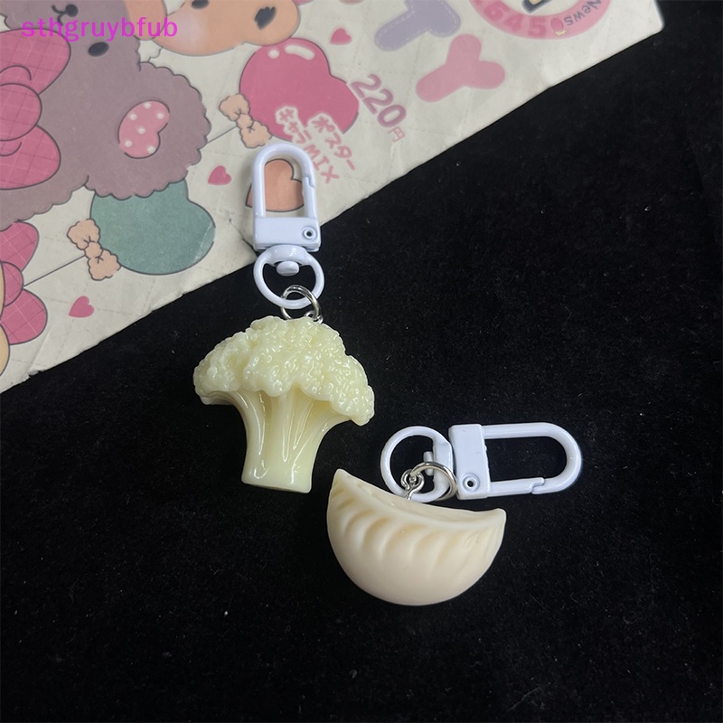 Sthb phim hoạt hình dễ thương mô phỏng bữa sáng đồ ăn nhẹ móc khóa túi cá tính mặt dây chuyền ch phụ kiện chìa khóa xe trang sức cho bé gái quà tặng vn