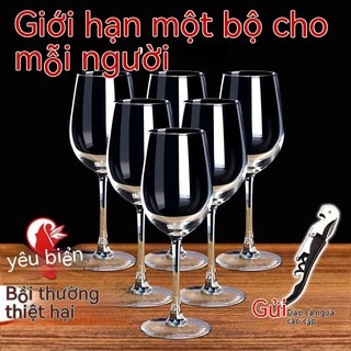 Bộ ly rượu vang đỏ, bộ ly rượu gia dụng, bộ ly rượu thủy tinh, bộ đồ rượu