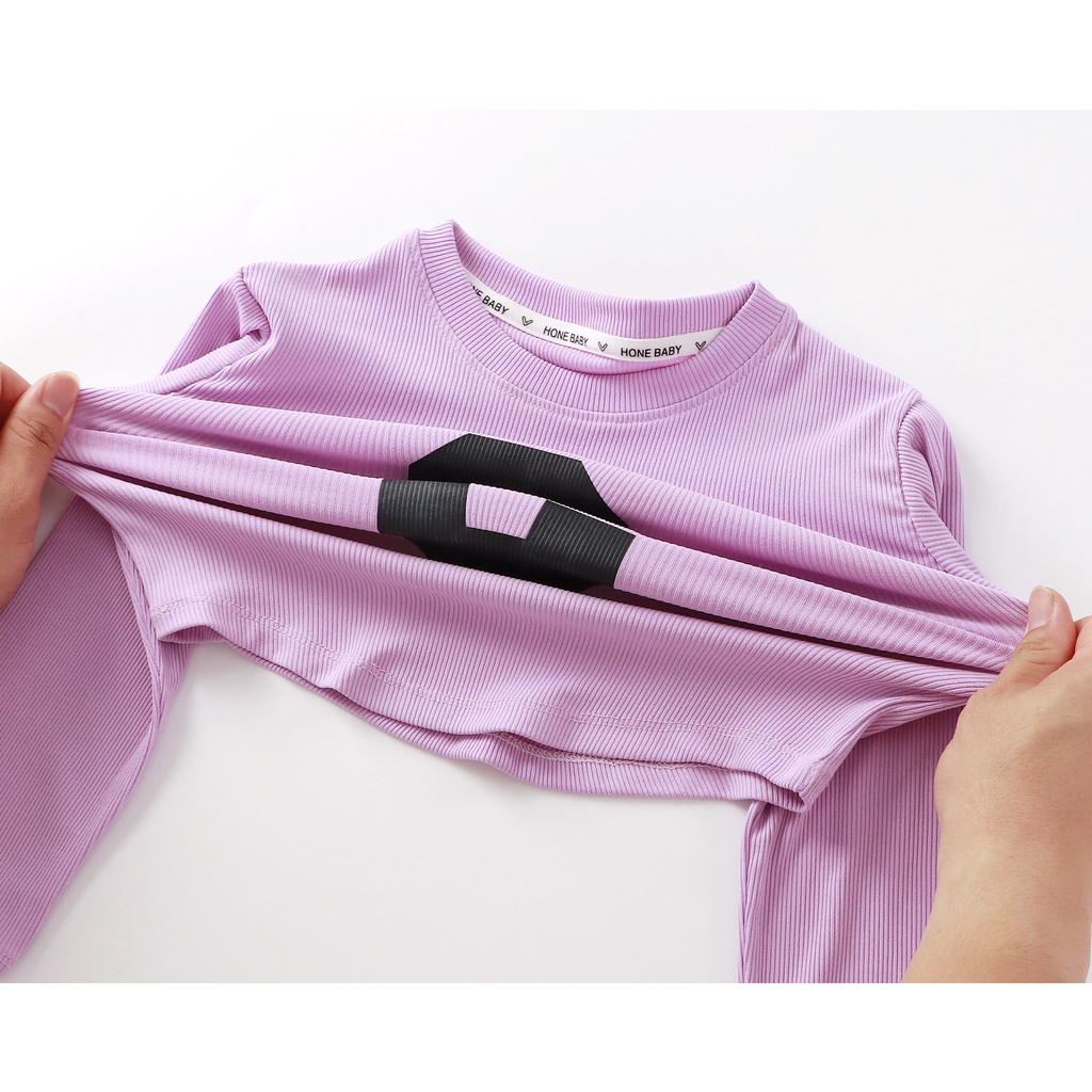 Áo thun dài tay bé gái mùa thu 80-150cm Phong cách mới cho trẻ em Phiên bản Hàn Quốc Đế hình chữ C cho bé thường ngày phù hợp