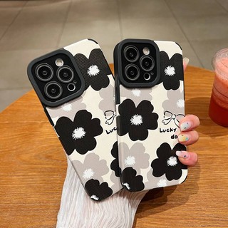 Bao da mềm lucky day leather dành cho iphone 7 plus 8 plus x xs xr xs max 11 13 12 14 15 pro max 14 plus bảo vệ máy ảnh vỏ điện thoại quà tặng thời trang dành cho phụ nữ