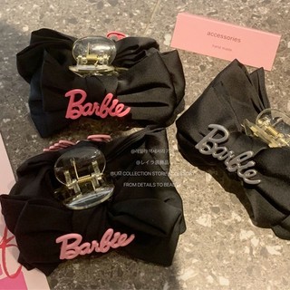 Kẹp cá mập nơ đen kẹp tóc barbie mới kẹp tóc