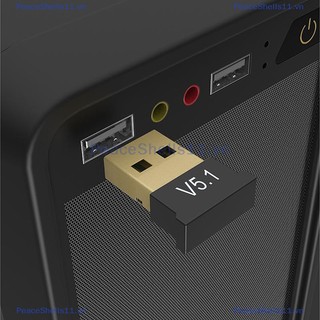 Peaceshells usb bluetooth 5.1 adapter transmitter receiver bluetooth audio bluetooth dongle wireless usb adapter for computer pc laptop.
