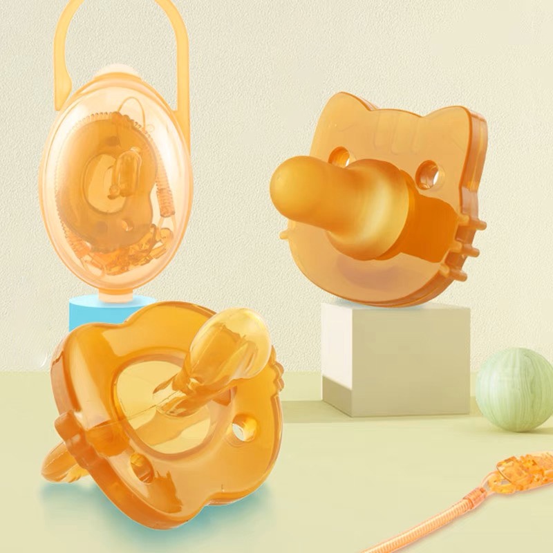 Núm Vú Giả / Kẹp / Hộp Đựng Đồ Chơi Bằng Silicone Cho Bé Sơ Sinh