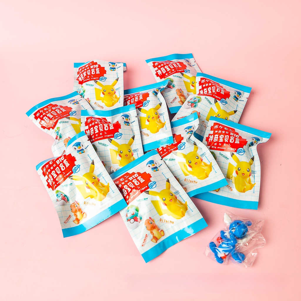 Pokemon cartoon ngẫu nhiên 1 cái văn phòng phẩm học sinh tẩy phim hoạt hình dễ thương pikachu togepi squirtle đồ chơi có thể tháo rời quà tặng kỳ nghỉ