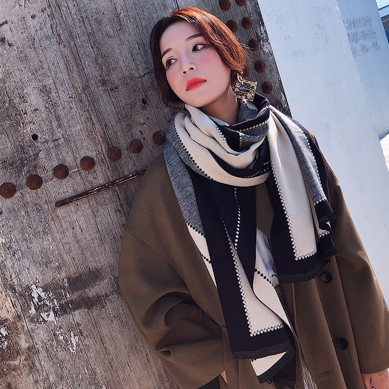 2023 Mới Điều Hòa Không Khí Phòng Khăn Choàng Bên Ngoài Phù Hợp Với Nữ Mùa Đông Văn Phòng Ngủ Chăn Sofa Giả Cashmere Lông Cừu Khăn Ấm Áp