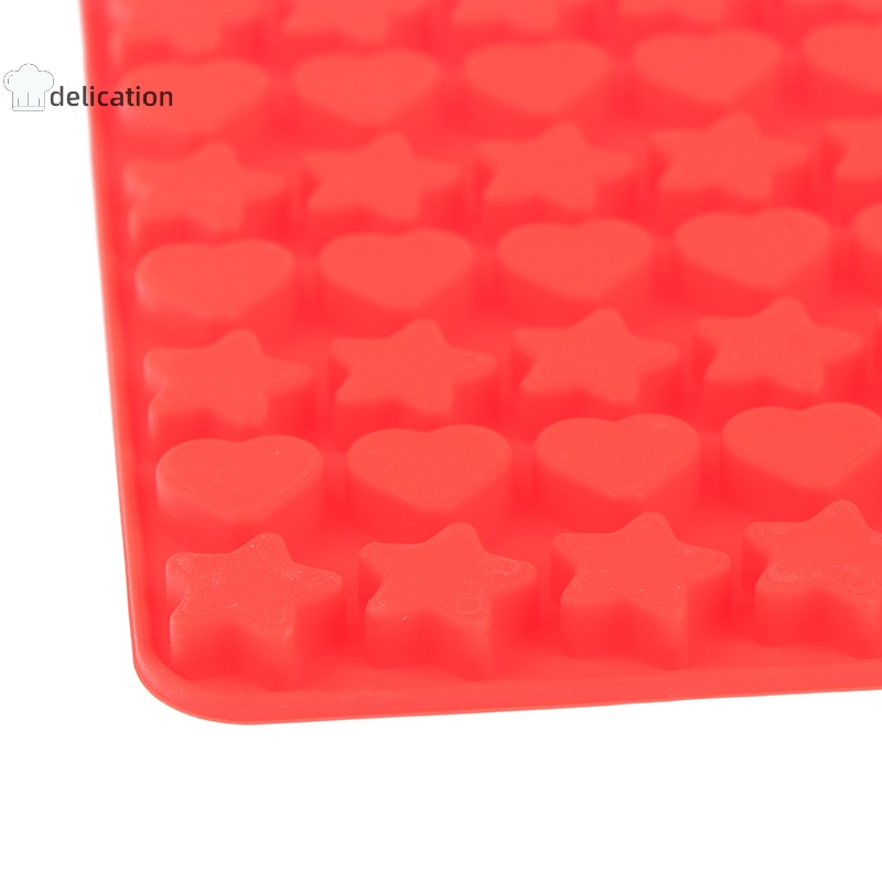 Khuôn silicon ELEBUY làm bánh/ kẹo/ socola hình trái tim/ ngôi sao nhiều ngăn