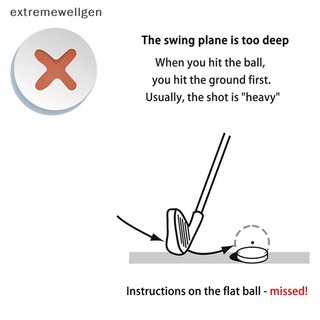 [extremewellgen] Golf flat ball swing practice balls golf portable flat golf balls training balls llf