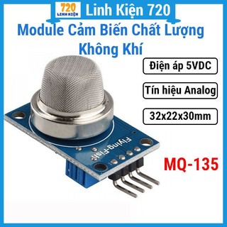 Bo mạch cảm biến chất lượng không khí MQ-135 độ nhạy cao, khoảng đo rộng