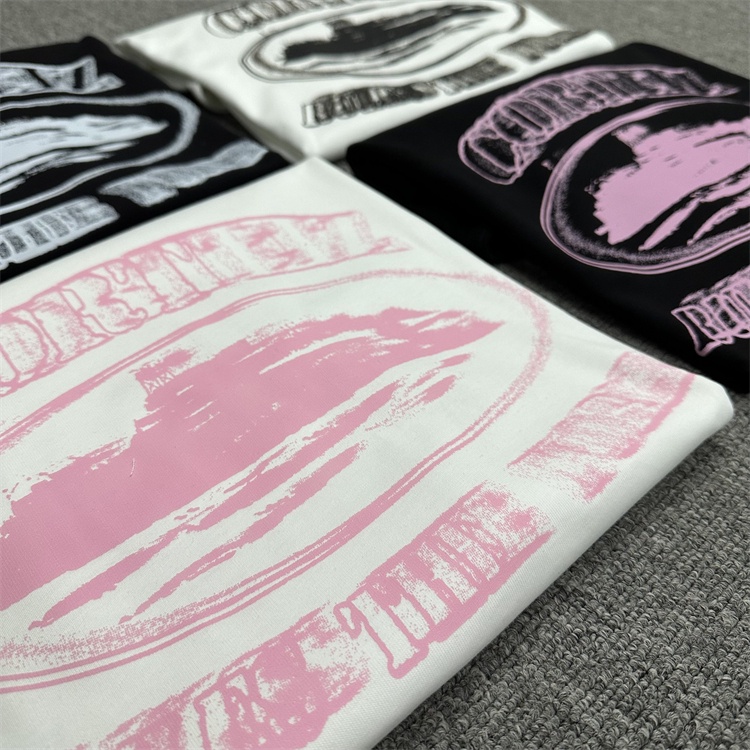 Corteiz alcatraz phantom monogram in ukdrill cotton loose crewneck trend drip short sleeve t-shirt