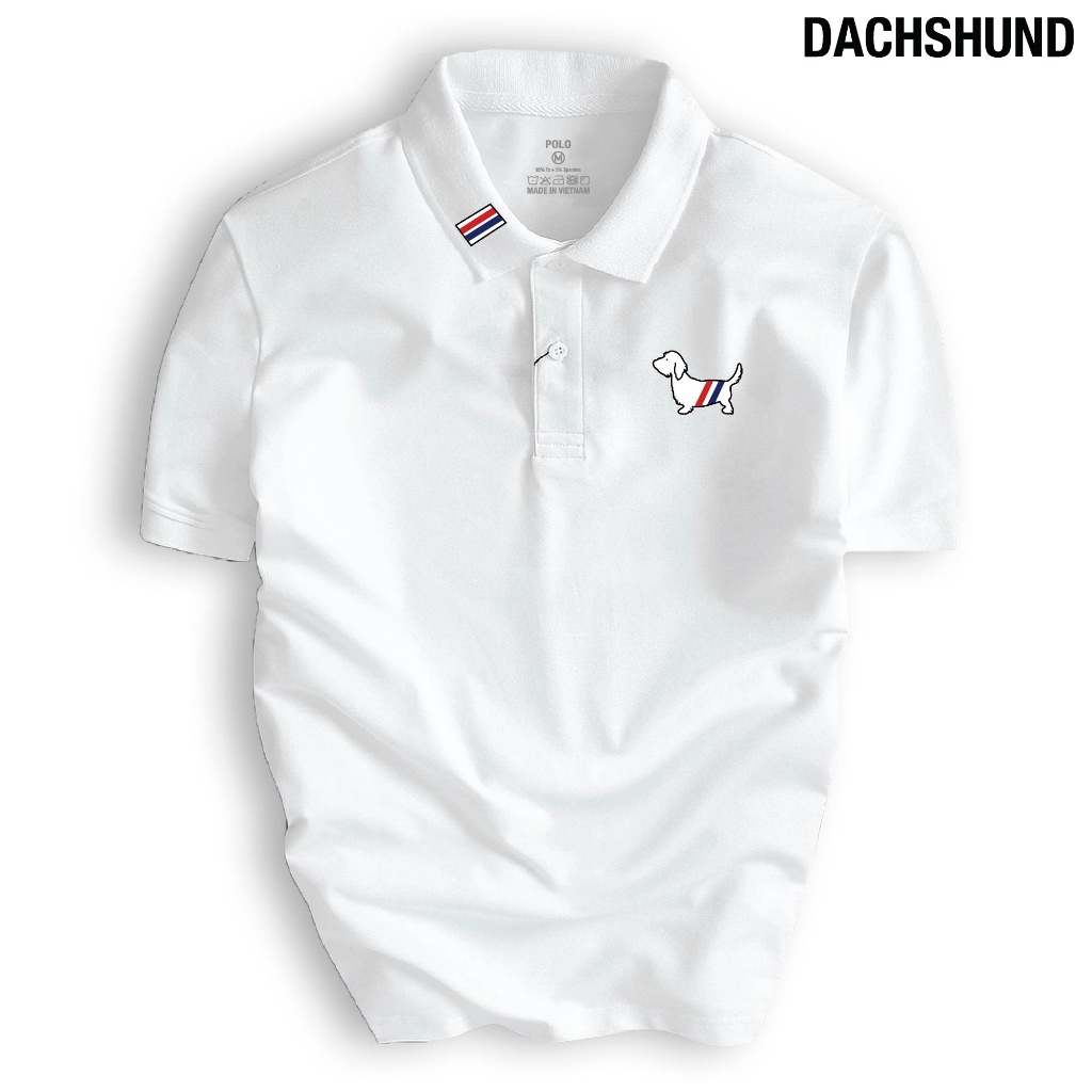 Áo thun POLO Unisex DACHSHUND thiết kế đơn giản, phong cách trẻ trung