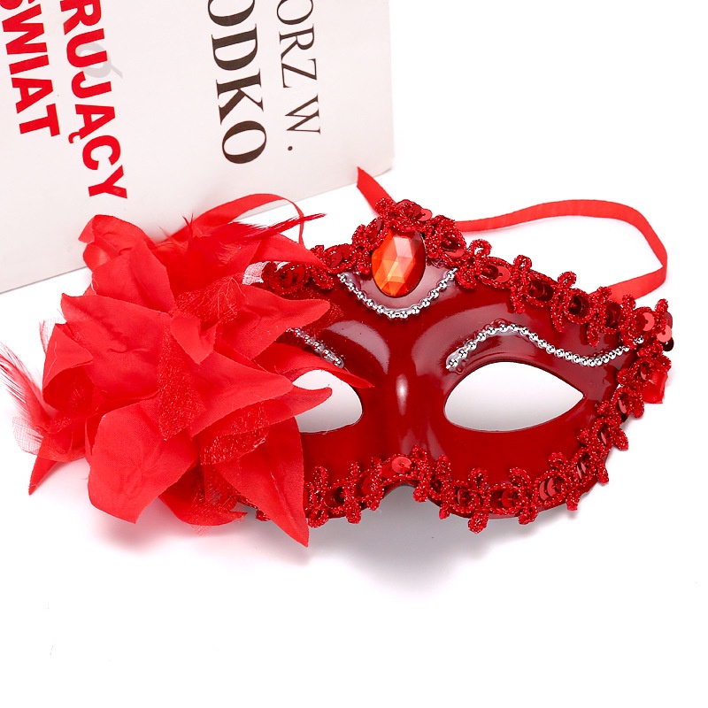 Halloween princess mask masquerade mask big lily mask party princess sexy dress up mask