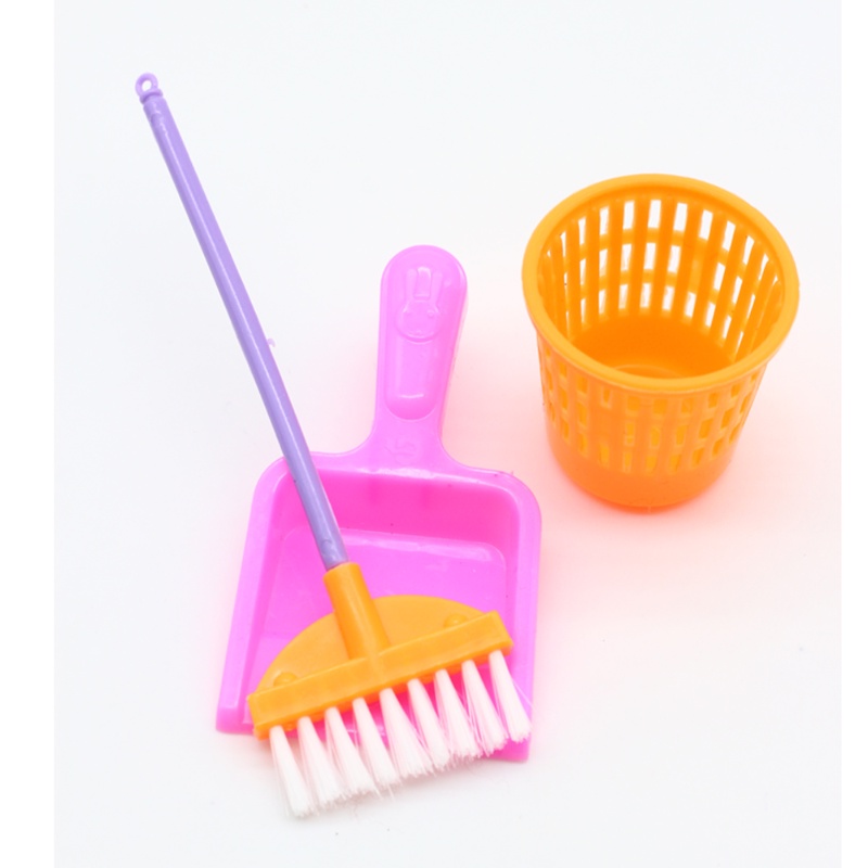 9 cái / bộ mini pretend play mop broom toys dụng cụ và đồ chơi làm sạch trẻ em dễ thương