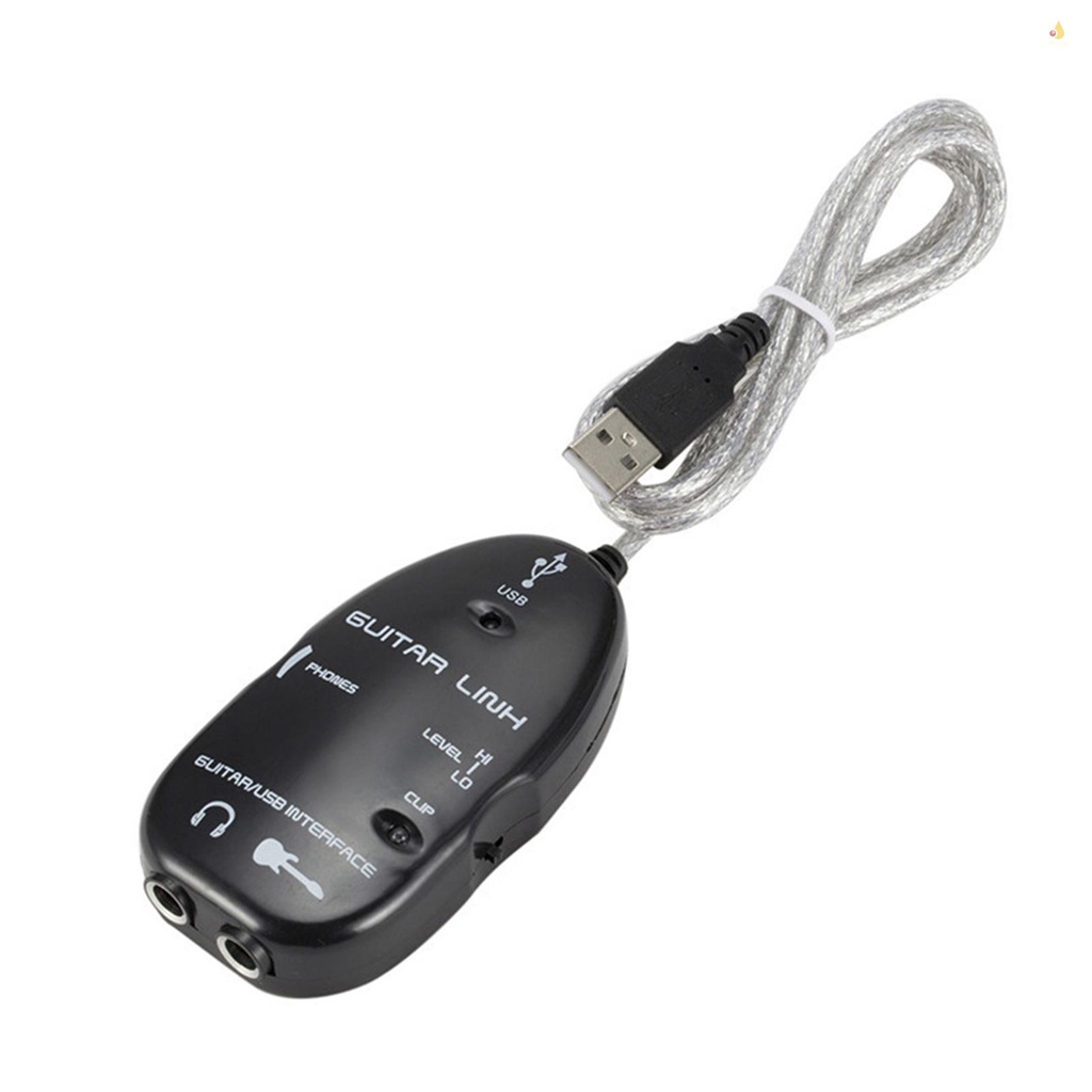 Mynice guitar to usb interface link cable adapter audio connector recorder for pc / computer