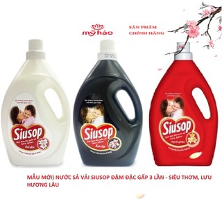 Nước xả quần áo Siusop 3.6kg- Hàng Triệu Hạt Lưu Hương- Đậm Đặc Gấp 3 lần
