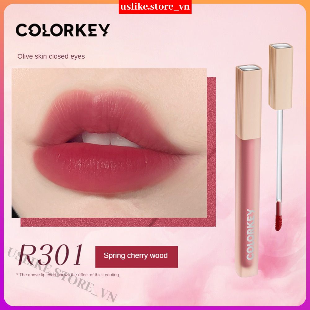 Colorkey mirror moisturizing lip glaze long-lasting waterproof soft mist matte lip gloss ok kissme