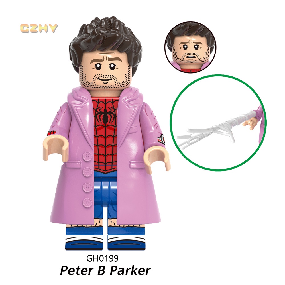 G0126 super heroes across the spider-verse scarlet spider peter parker building block figure toy