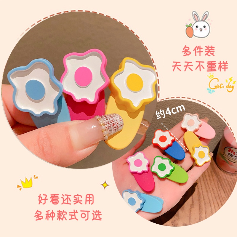 Kẹp Tóc Hình Hoa Dễ Thương Phong Cách Hàn Quốc Cho Bé Gái