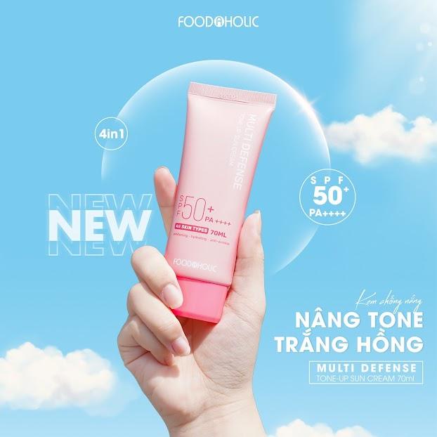 Kem Chống Nắng Foodaholic Multi Defense Tone Up Sun Cream 70ml