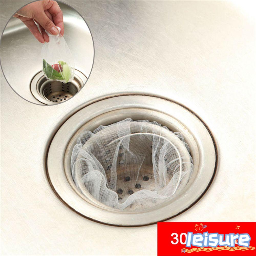 Set 30 / 100 Túi Lọc Rác Ngăn Tóc Rối Dùng Một Lần Cho Bồn Rửa Chén Daphne